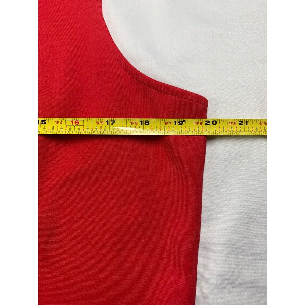 Everlane Dream 90’s Sleeveless Shift Dress Womens Size XL Classic Red NWT - Picture 5 of 10